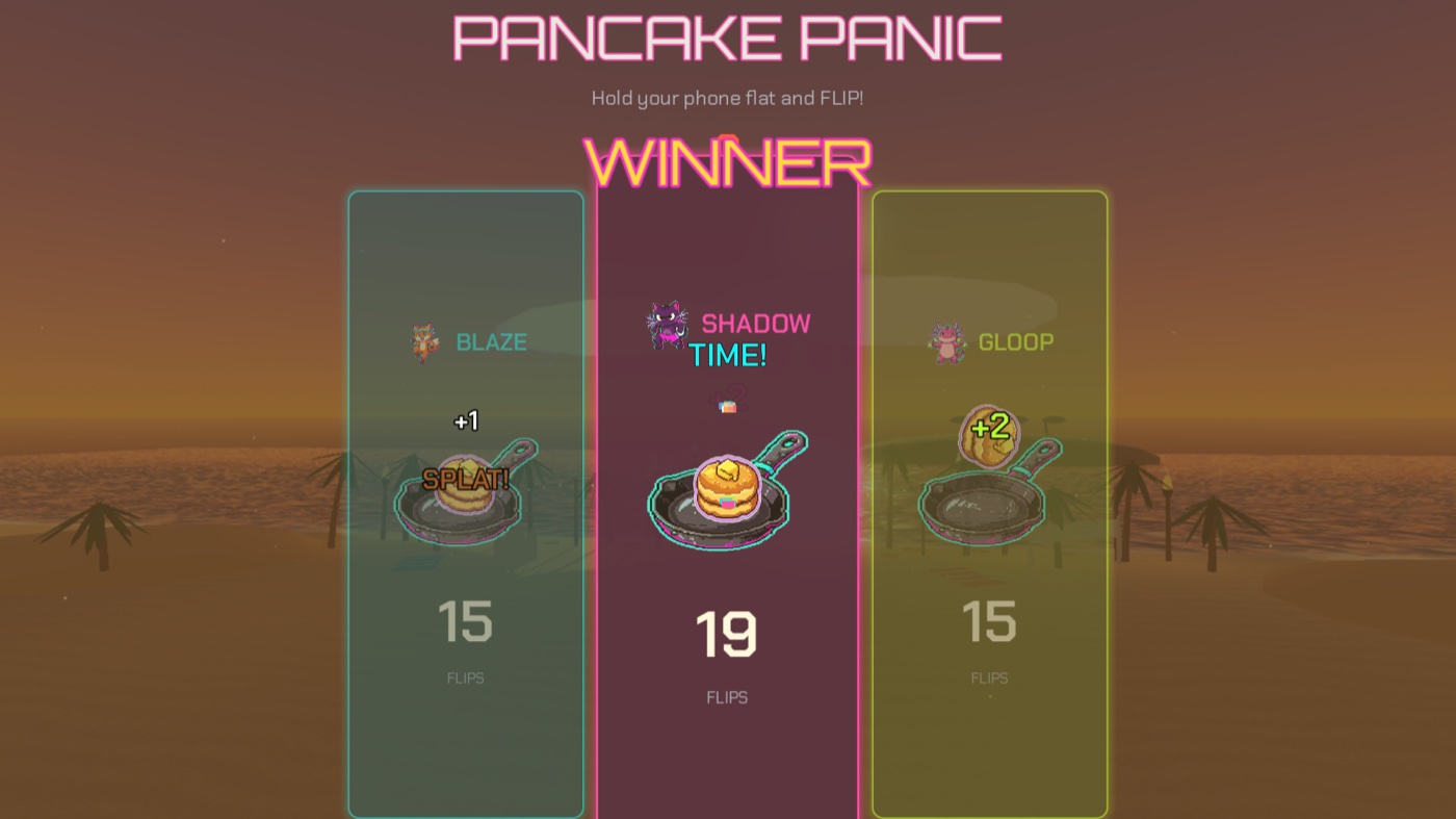 Pancake Panic minigame